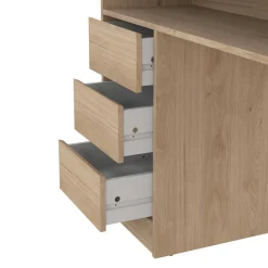 Ufficio|Camera Da Letto > Dmora Scrivania lineare rovere 140x60cm - Atemis Marrone Rovere