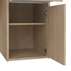 Scrivanie > Dmora Scrivania lineare rovere 149x48cm con libreria - Ambrenti Marrone Rovere