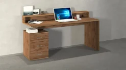 Scrivania lineare rovere 160x90cm in legno - Flaminia