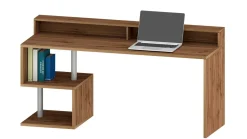 Ufficio|Camera Da Letto > Dmora Scrivania lineare rovere 180x60cm con supporto computer - Arre Marrone Rovere