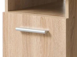 Scrivanie > Dmora Scrivania 2 Ripiani 4 Cassetti 135x50x75.5h cm, 2 Vani - Flaminio Marrone Rovere