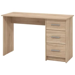 Scrivanie > Dmora Scrivania un Ripiano Sfumatura Colore Ripiano Rovere 90x40x73h cm, Materiale Piano in Legno Nobilitato - Urio Marrone Rovere