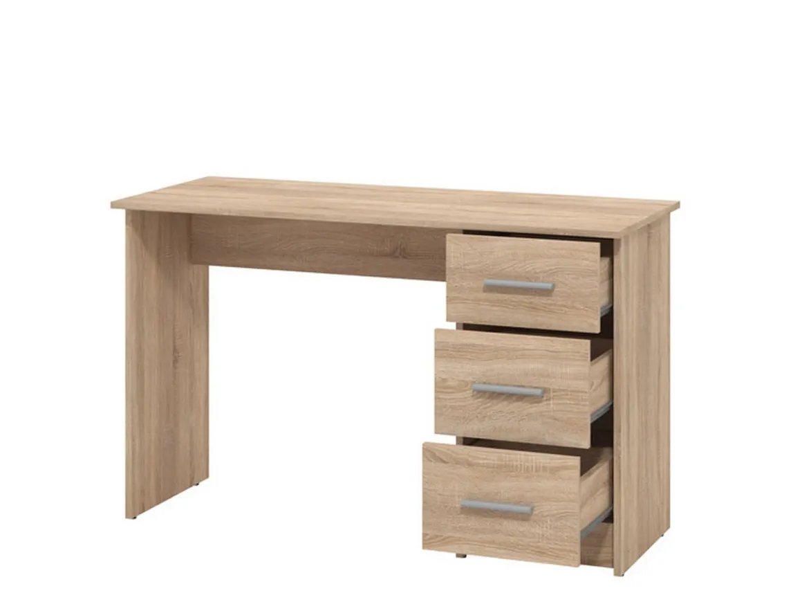 Scrivanie > Dmora Scrivania un Ripiano Sfumatura Colore Ripiano Rovere 90x40x73h cm, Materiale Piano in Legno Nobilitato - Urio Marrone Rovere