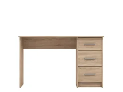 Scrivanie > Dmora Scrivania un Ripiano Sfumatura Colore Ripiano Rovere 90x40x73h cm, Materiale Piano in Legno Nobilitato - Urio Marrone Rovere