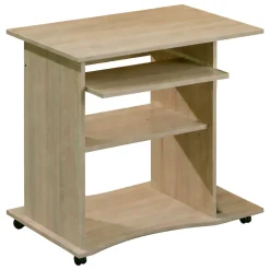 Scrivania Marrone un Cassetto un Vano 80x50x75h cm, Supporto pc - Mezzo
