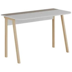 Scrivanie > Dmora Scrivania No beige e bianca 120x60cm - Alpone Bianco, Beige