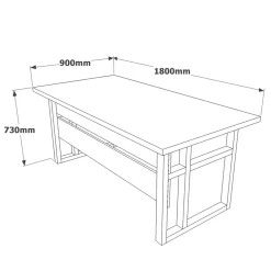Scrivania No noce 180x90cm - Sequals