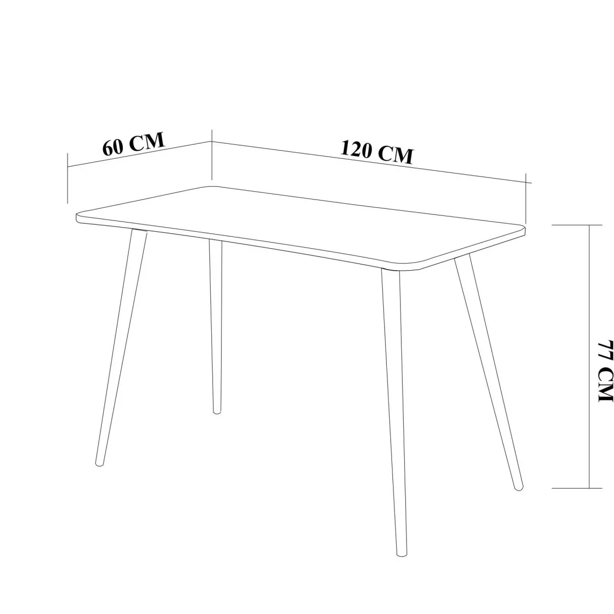 Scrivanie > Dmora Scrivania No quercia 120x60cm - Limite Marrone Quercia