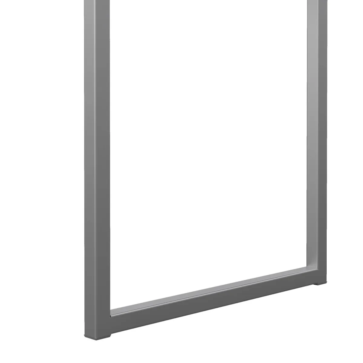 Scrivanie > Dmora Scrivania Pascale, Scrittoio multiuso, Tavolo per ufficio porta PC, Piano di lavoro, 126x52 h77 cm, Bianco Grigio, Bianco
