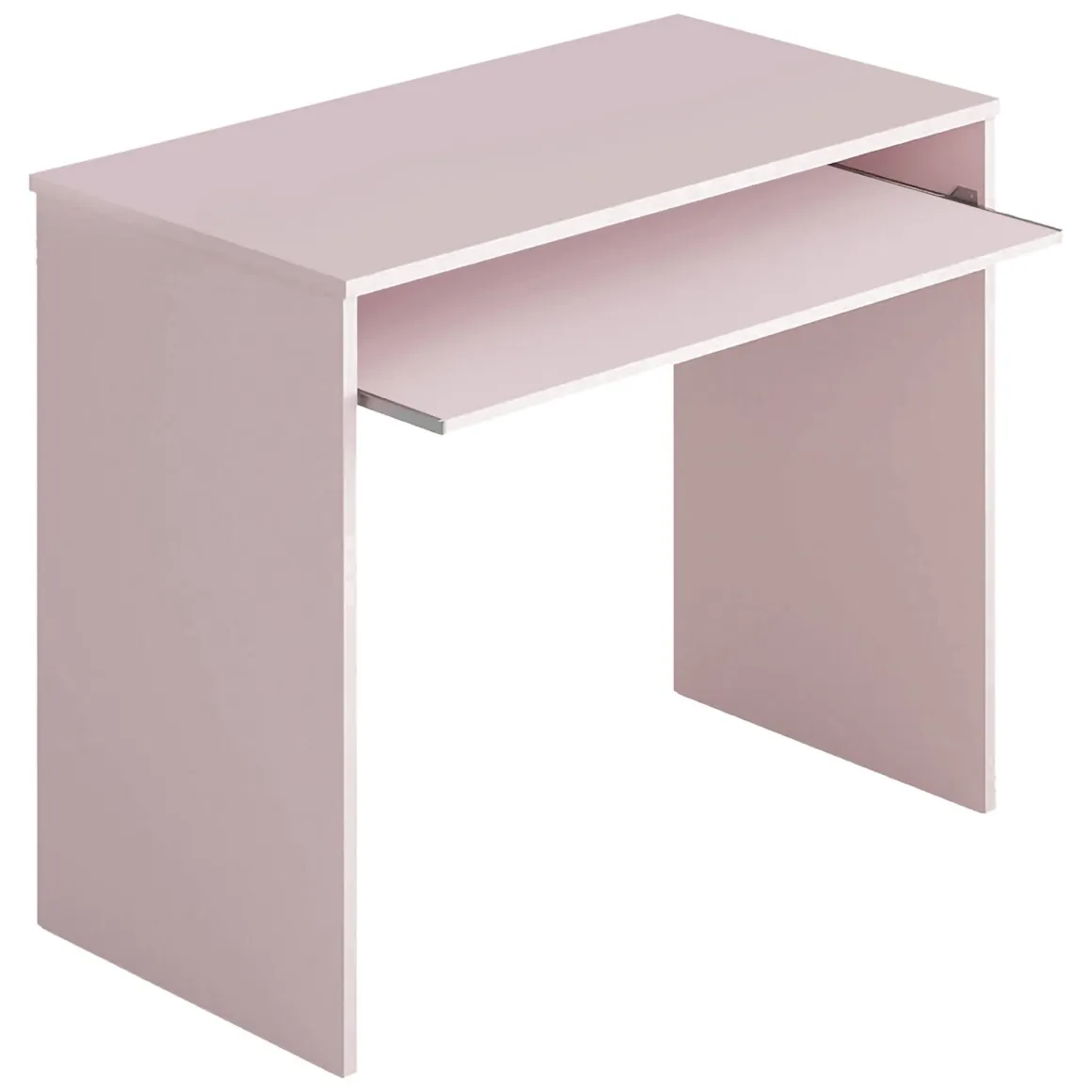 Scrivania Rosa un Ripiano Materiale Piano in Legno Nobilitato 90x54x79h cm, Colore Ripiano Rosa - Ajeje