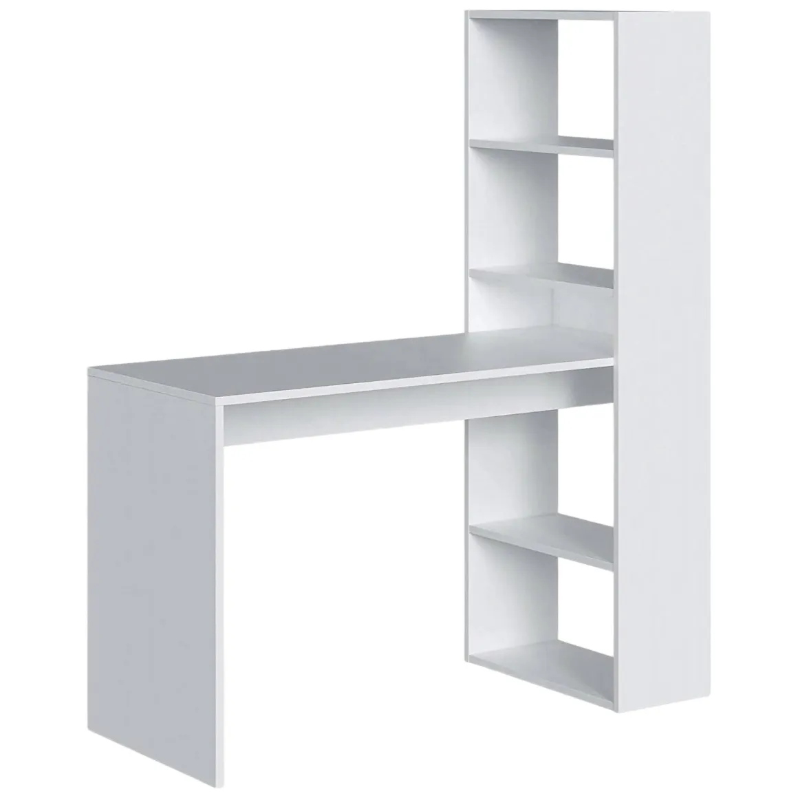 Scrivania salvaspazio bianca 120x53cm con libreria - Ali