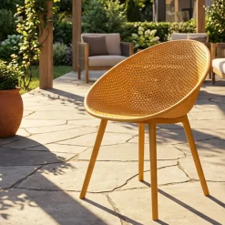 Sedia Arancione 2 Sedie Adatto per Indoor/outdoor, Materiale Struttura in Plastica - Tansen
