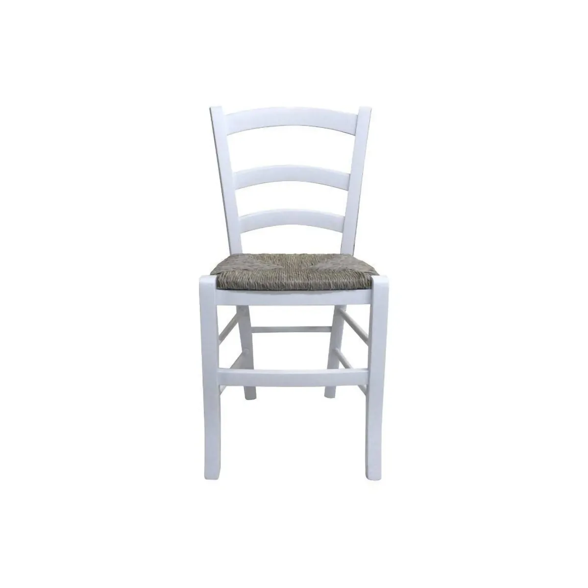 Sedie > Dmora Sedia Bianco 2 Sedie Colore Seduta Bianco, - Catone Beige Paglia, Bianco
