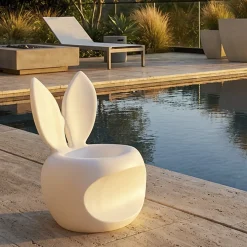 Sedie > Dmora Sedia una Sedia Adatto per Indoor/outdoor, Materiale Struttura in Plastica - Mrauk Bianco