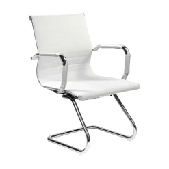 Sedia Bianco una Sedia Imbottito, Peso Supportato 120 kg - Artena
