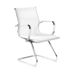 Sedia Bianco una Sedia Peso Supportato 120 kg, Altezza Seduta 43 cm - Balvano