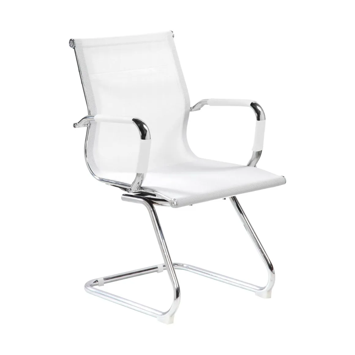 Sedia Bianco una Sedia Peso Supportato 120 kg, Altezza Seduta 43 cm - Balvano