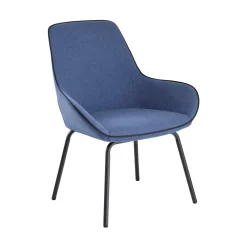 Ufficio|Sedie > Dmora Sedia comfort imbottita in tessuto - Arpaia Blu
