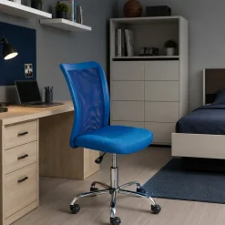 Sedia con Ruote blu Regolabile una Sedia, 5 Ruote - Falerna