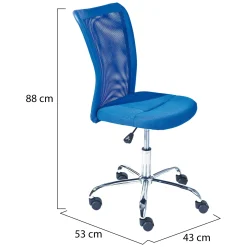 Sedia con Ruote blu Regolabile una Sedia, 5 Ruote - Falerna