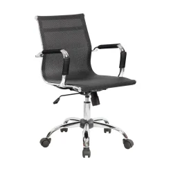 Ufficio|Camera Da Letto > Dmora Sedia con ruote Dardit, , 62x54h92/102 cm Nero