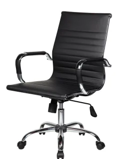 Ufficio|Camera Da Letto > Dmora Sedia con ruote Disrae, Nero, 62x54h92/102 cm Nero Antracite