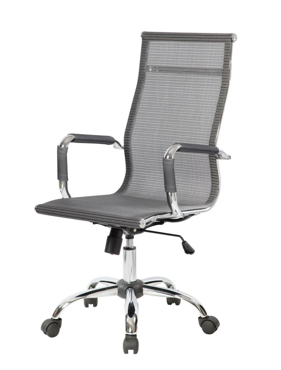 Sedia con ruote Dmannin, Grigio, 63x54h106/116 cm