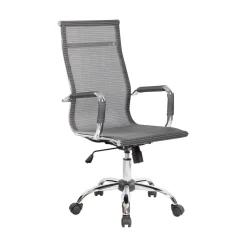 Sedia con ruote Dmannin, Grigio, 63x54h106/116 cm