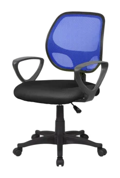 Ufficio|Sedie Con Ruote > Dmora Sedia con ruote imbottita con braccioli in ecopelle nera e gialla - Arcola Giallo, Nero