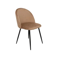 Sedia cucina imbottita in velluto beige - Achito