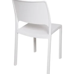 Sedie Da Esterno|Sedie > Dmora Sedia da Esterno una Sedia Impilabile, Peso Supportato 120 kg Made in Italy - Grover Bianco