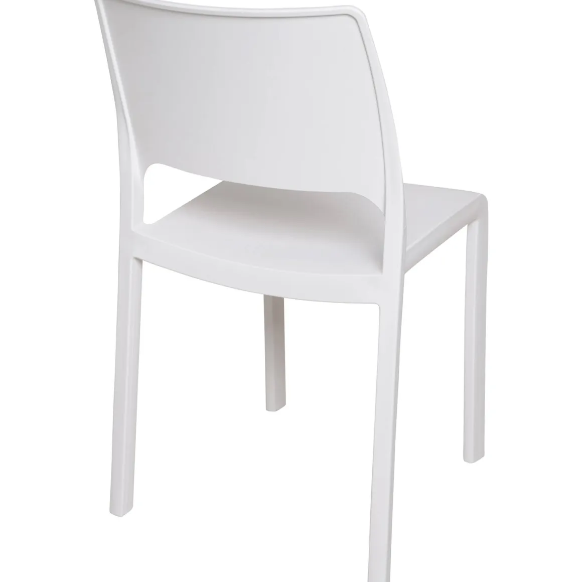 Sedie Da Esterno|Sedie > Dmora Sedia da Esterno una Sedia Impilabile, Peso Supportato 120 kg Made in Italy - Grover Bianco