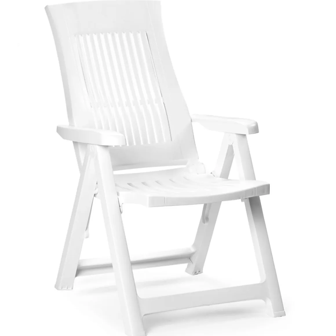 Sedie Da Esterno|Sedie > Dmora Sedia da Esterno una Sedia Schienale Reclinabile, Multiposizione Made in Italy - Rhump Bianco