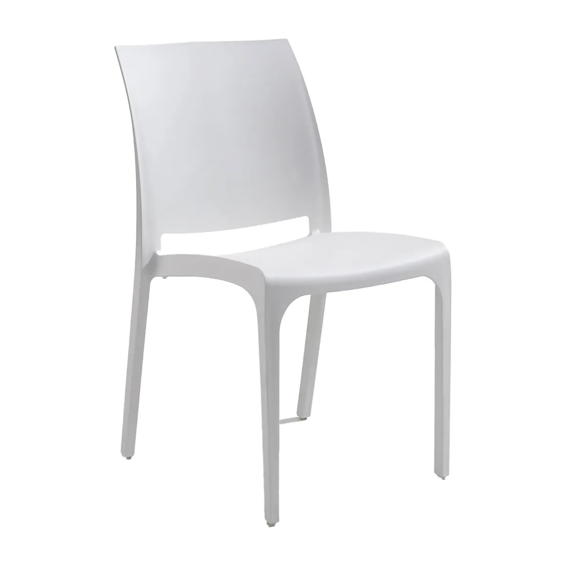 Sedia da esterno Camo, 54x46 h80 cm, Bianco