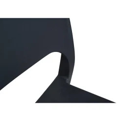 Sedie Da Esterno|Sedie > Dmora Sedia da esterno design impilabile antracite - Cereseto Grigio Antracite