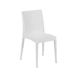 Sedia da esterno Ferla, Made in Italy, 42x48 h81 cm, Bianco