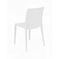 Sedia da esterno Ferla, Made in Italy, 42x48 h81 cm, Bianco