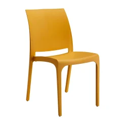 Sedia da Esterno Giallo una Sedia Impilabile, Peso Supportato 110 kg Made in Italy - Camo