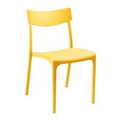 Sedia da esterno impilabile giallo - Lupia