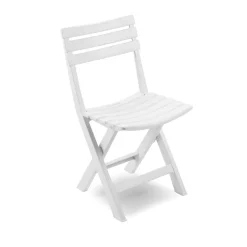 Sedia da esterno in plastica bianco - Arizona