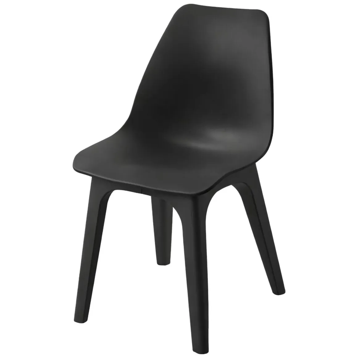 Sedia da Esterno Nero Antracite una Sedia Peso Supportato 120 kg, Sfumatura Colore Seduta Antracite Made in Italy - Montivilla