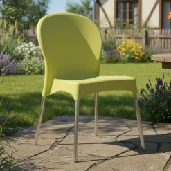 Sedia da Esterno Verde una Sedia Impilabile, Peso Supportato 120 kg Made in Italy - Linder