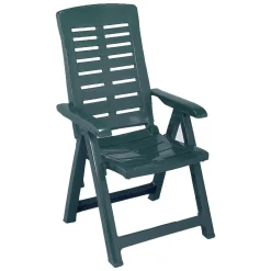 Sedia da Esterno Verde una Sedia Schienale Reclinabile, Multiposizione Made in Italy - Halsell
