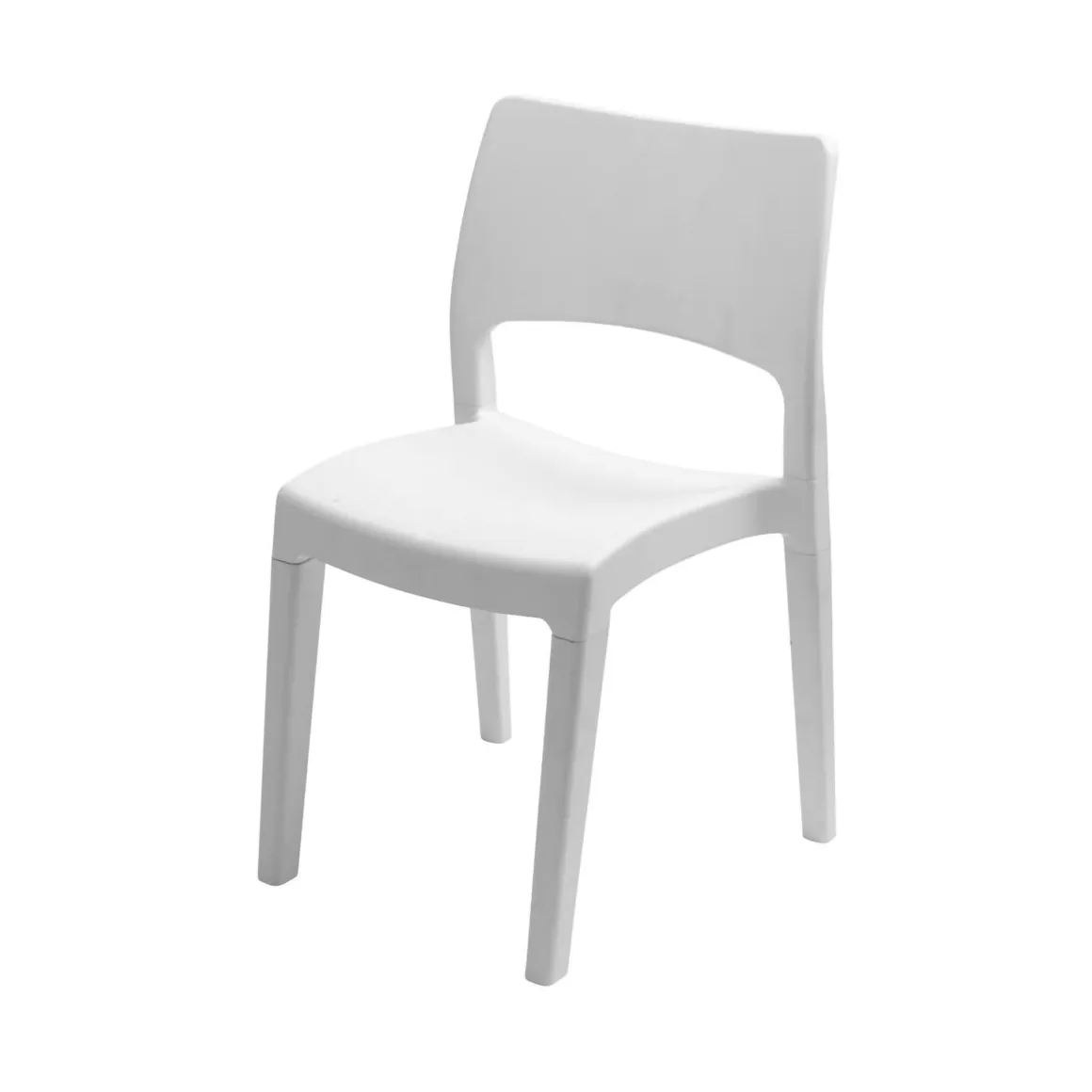 Sedia da giardino resistente bianco - Zircone