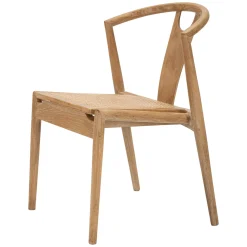 Sedia Marrone 2 Sedie Seduta in Rattan Intrecciato, Materiale Struttura in Legno - Ione