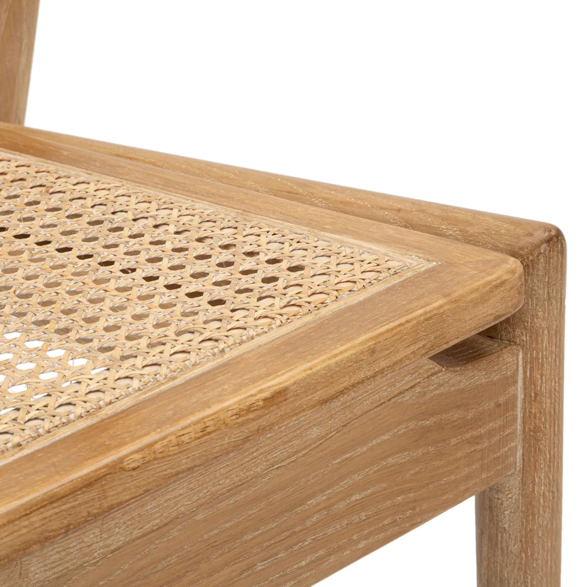 Sedia Marrone 2 Sedie Seduta in Rattan Intrecciato, Materiale Struttura in Legno - Ione