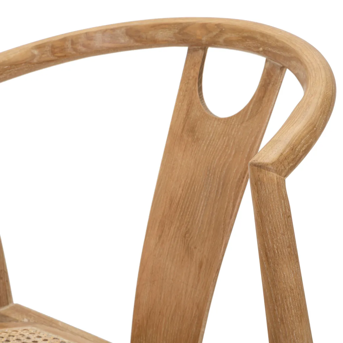 Sedia Marrone 2 Sedie Seduta in Rattan Intrecciato, Materiale Struttura in Legno - Ione