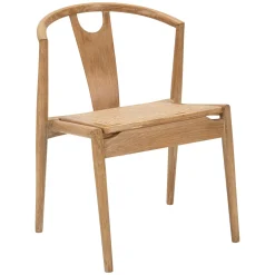 Sedia Marrone 2 Sedie Seduta in Rattan Intrecciato, Materiale Struttura in Legno - Ione