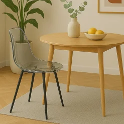 Cucina|Salotto > Dmora Sedia minimal in plastica fume - Amstrong Grigio Fume
