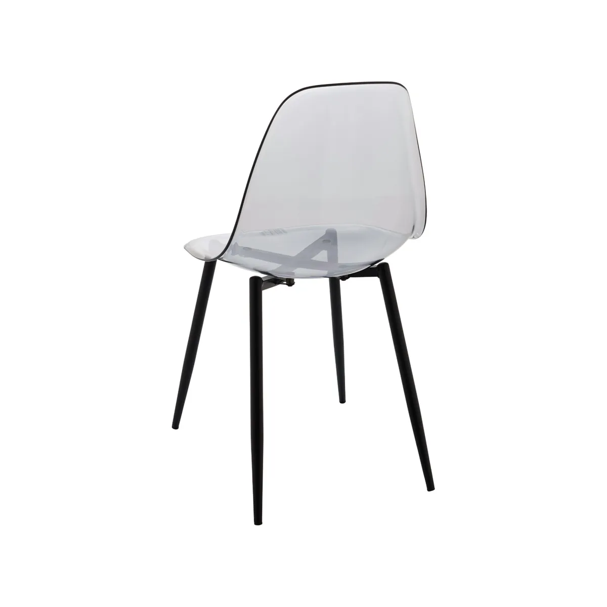 Cucina|Salotto > Dmora Sedia minimal in plastica fume - Amstrong Grigio Fume